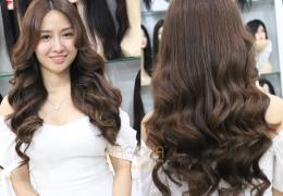 Tóc giả nguyên đầu Hàn Quốc: chọn tóc thật hay sợi tổng hợp?
